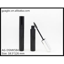 Glamouroso & vazio plástico redondo tubo de rímel AG-DSMK584, embalagens de cosméticos do AGPM, cores/logotipo personalizado
